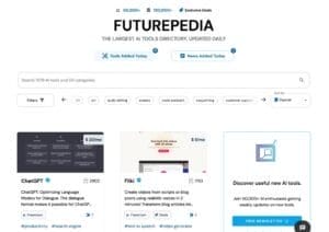 Futurepedia is a wordpress theme that allows you to create a website.