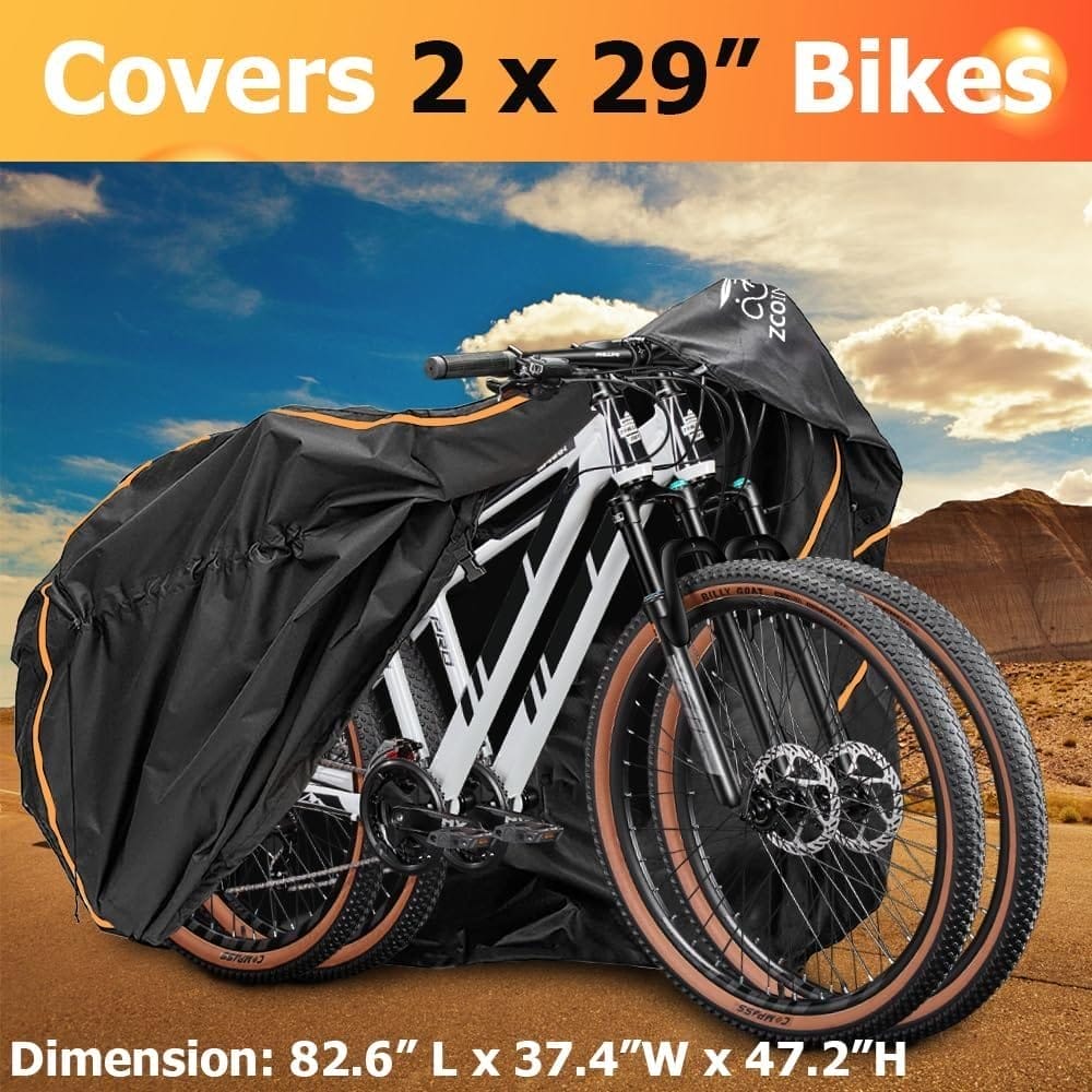 Amazon.com : Bike Cover for Transport on Rack, 600D Oxford Heavy Duty Waterproof Bike Cover for 2 Bikes on Rear Bike Rack, Bicycle Cover for Transportation with Lock-Holes Storage Bag : Sports  Outdoors