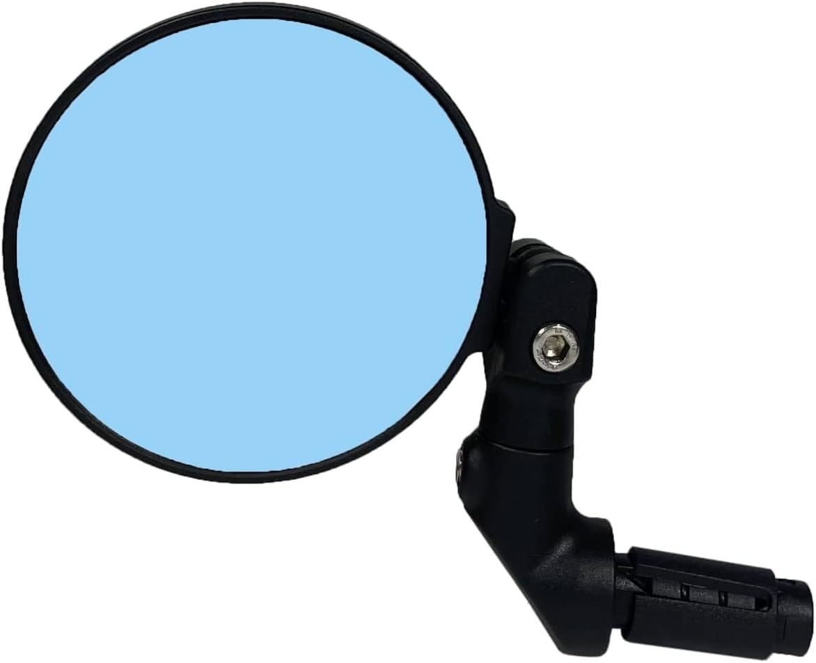 Hafny 2023 NEW Bar End E-Bike Mirror, Large Surface Handlebar Bike Mirror, HD Automotive Grade Glass Bicycle Mirror, Safe Blast-Resistance Cycling Mirror (HF-M958S-FR08) (Anti-glare Blue Glass)