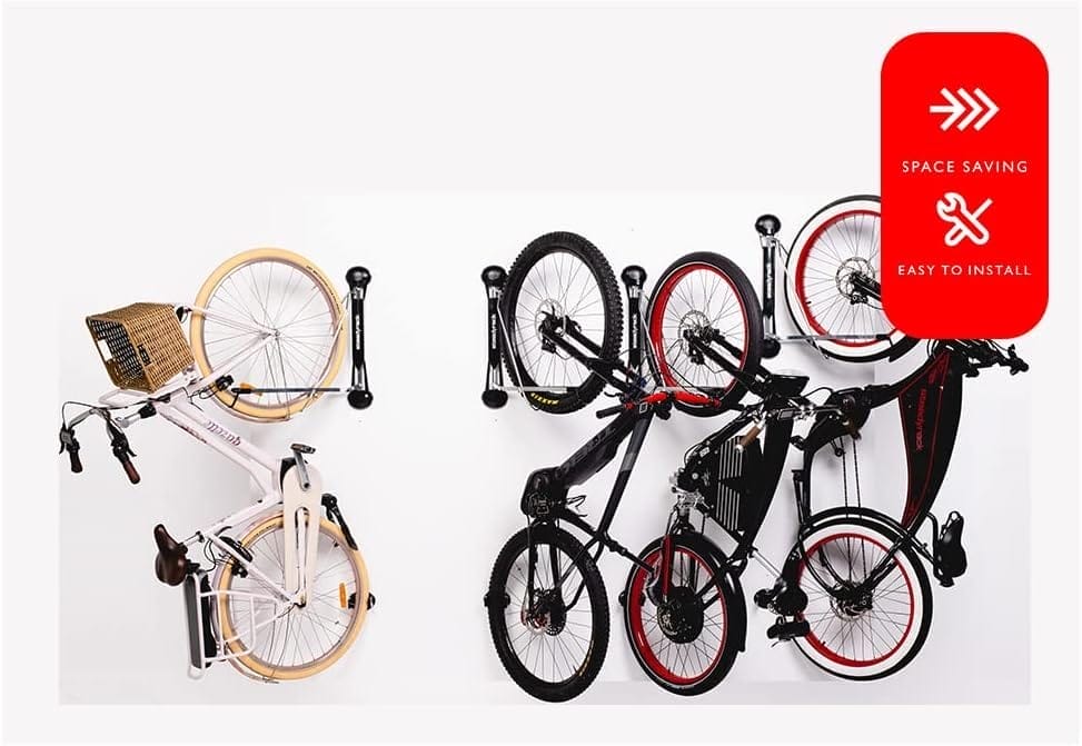 Steadyrack Bike Rack - eBike Rack - Wall Mounted Bike Rack Storage Solution for your Home, Garage, or Bike Park