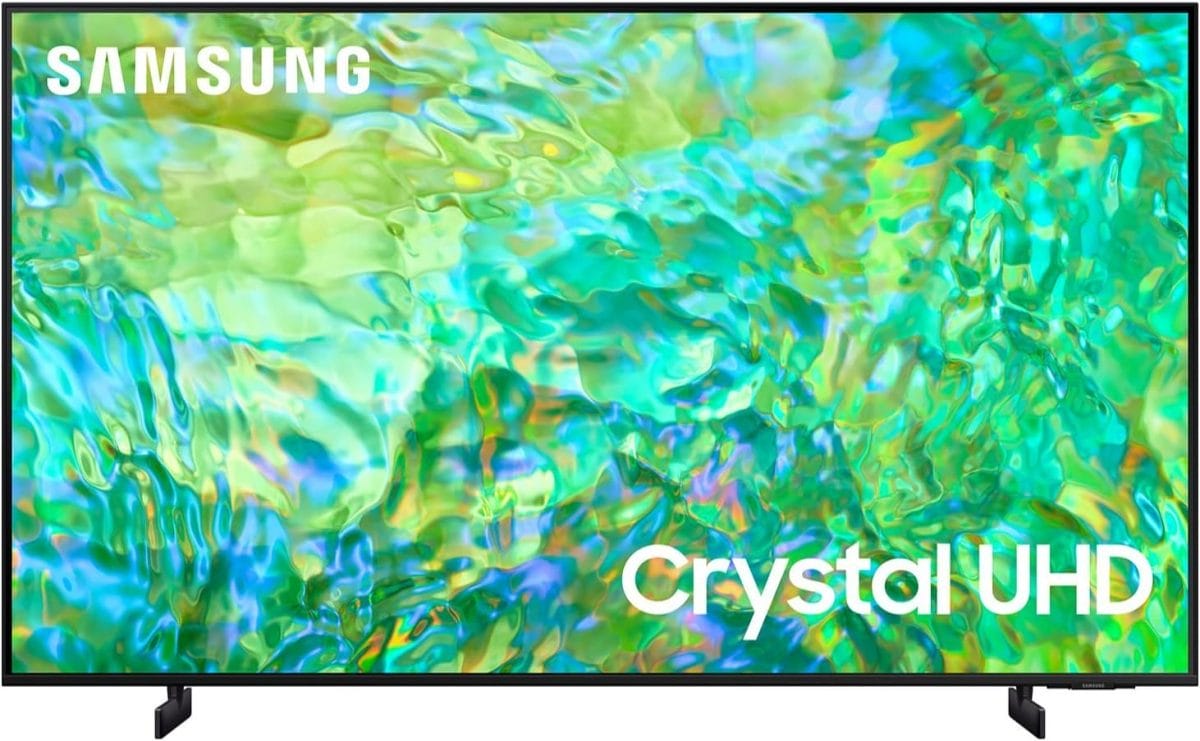 SAMSUNG 50-Inch Class Crystal UHD 4K CU8000 Series PurColor, Object Tracking Sound Lite, Q-Symphony, Motion Xcelerator, Ultra Slim, Solar Remote, Smart TV with Alexa Built-in (UN50CU8000, 2023 Model)