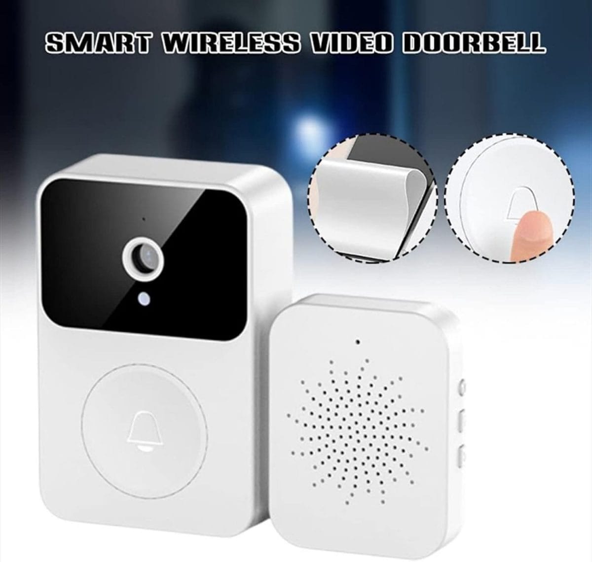 Wireless Doorbell Camera, Wifi Doorbell, Video Doorbell, Doorbell Camera,Wireless Doorbell, Wireless Doorbells for Home,Wireless Doorbell Camera with Chime,Visual Doorbell