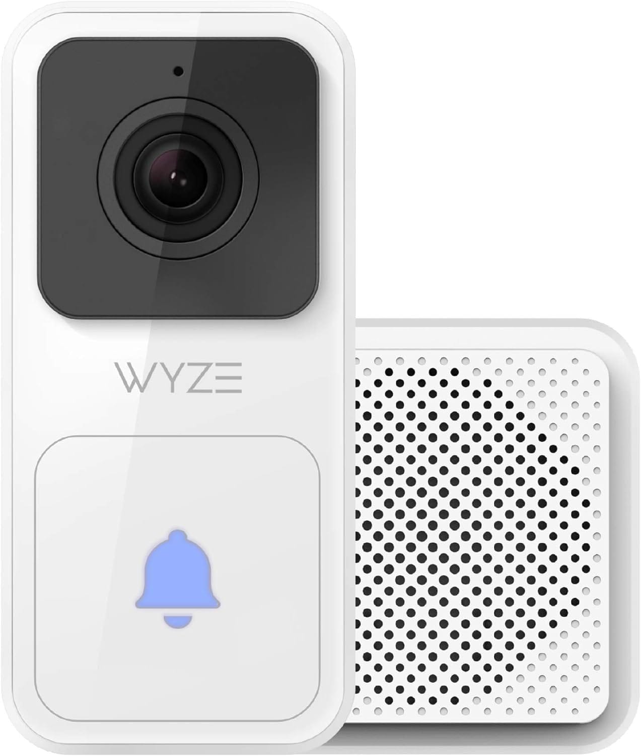 WYZE Video Doorbell with Chime (Horizontal Wedge Included), 1080p HD Video, 3:4 Aspect Ratio: 3:4 Head-to-Toe View, 2-Way Audio, Night Vision, Hardwired, Works with Alexa  Google Assistant