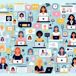 Supportive online communities for women in business