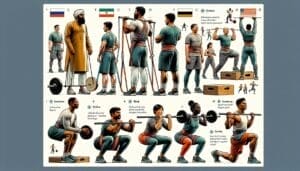 A poster showing different types of exercise.