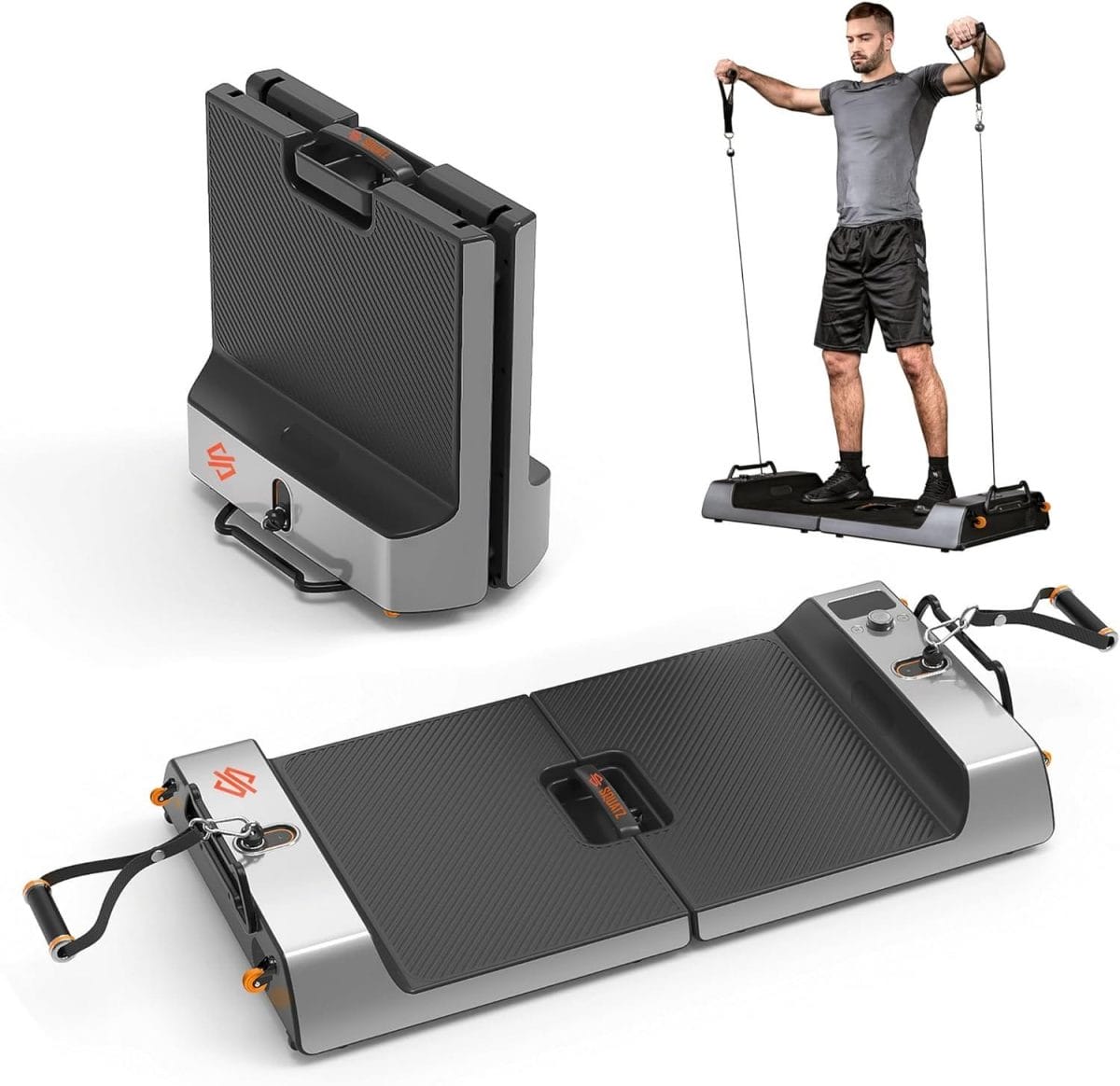 SQUATZ Apollo Board Smart Home Gym 265 LBS Resistance, Multifunctional All in One Gym, Cable Weight Machine with 3 Training Modes, Fitness Workout Equipment