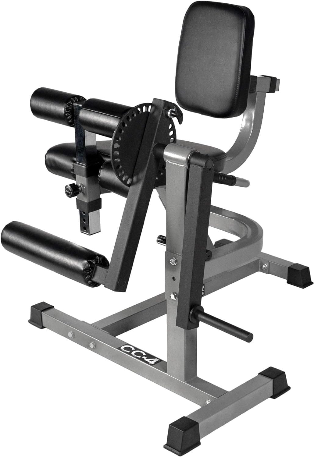 Valor Fitness CC-4 Adjustable Leg Curl Extension Machine 8 Positions- Plate Loaded Max Weight 150 lbs - Home Gym Hamstring Workout, Quad Exercise Equipment